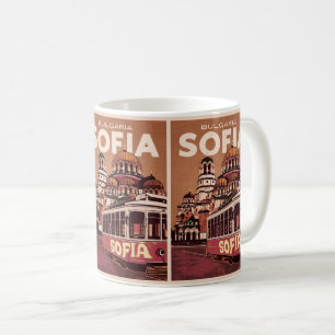 Reise Sofia, Bulgarien Vintage-Geschenke und Souve Kaffeetasse