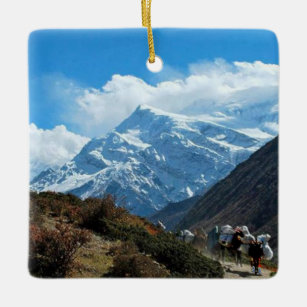 Reise-Sommer Himalaja-Mount Everest-Indiens Nepal Keramikornament