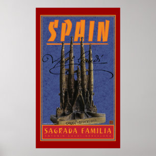 REISE-Spanien-Gaudi Poster
