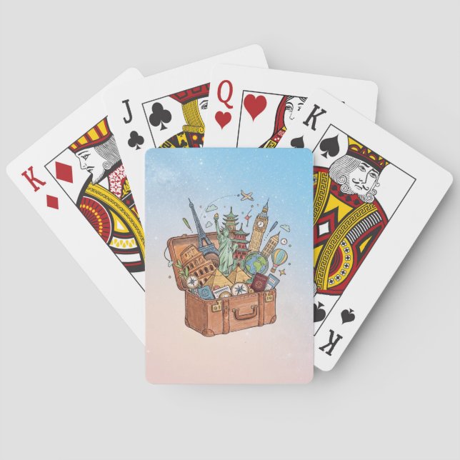 Reise Spielkarten (Rückseite)
