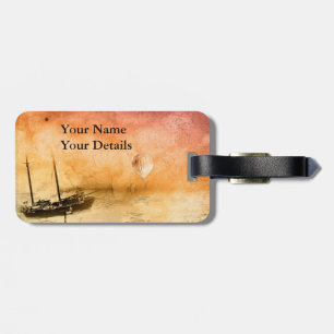 Reise-Steampunk-Gepäckanhänger personalisiert Gepäckanhänger
