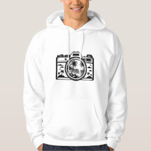 Reise Strand Fotografie Kamera Hoodie