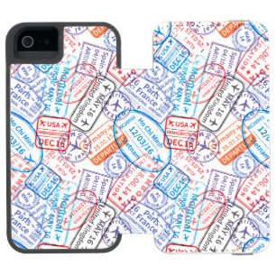 Reise-Symbol Incipio Watson™ iPhone 5 Geldbörsen Hülle