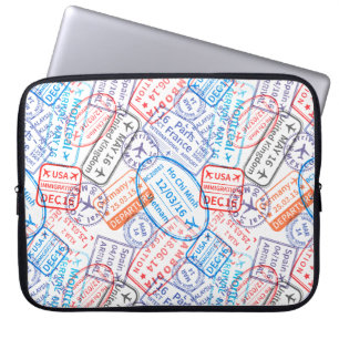 Reise-Symbol Laptopschutzhülle