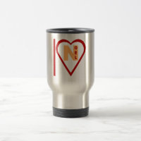 Reise-Tasse aus Edelstahl I LOVE NOEL 
