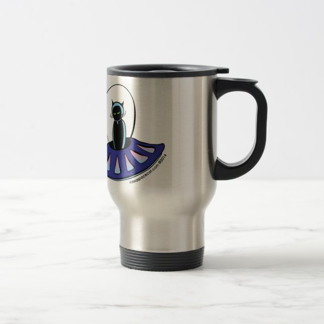 Reise-Tasse Fräuleins Q Spacecat Reisebecher (Rechts)