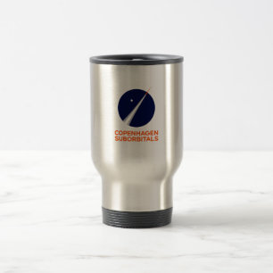 Reise-Tasse mit Logo Kopenhagens Suborbitals Reisebecher