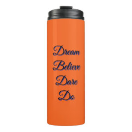 Reise-Tasse Orange Thermobecher Thermosbecher
