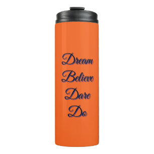 Reise-Tasse Orange Thermobecher Thermosbecher
