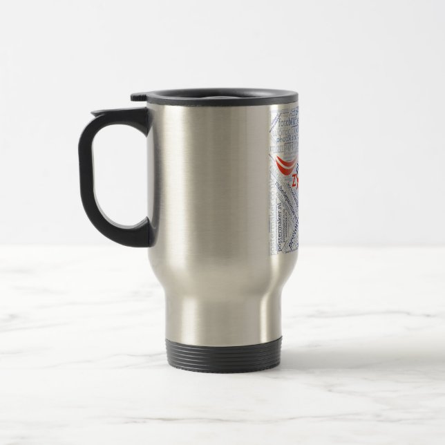 Reise-Tasse (quadratisch) Reisebecher (Links)