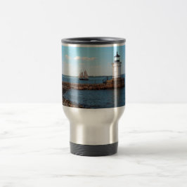 Reise-Tasse Wanzen-helle Leuchtturm-Portlands Reisebecher