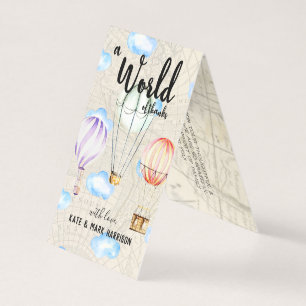 Reise-themenorientierte Babyparty   danken Ihnen