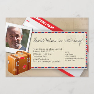 Reise-themenorientierte Einladungen - groß für