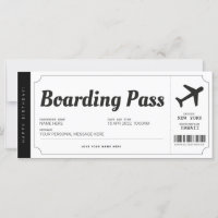 Reise-Ticket für den Boarding Überraschen