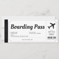 Reise-Ticket für den Boarding Überraschen