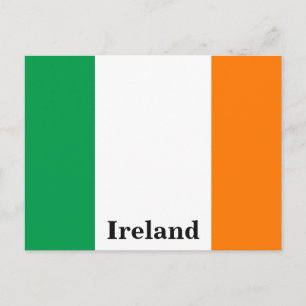 Reise-Tourismus Vintage Irlandflagge Postkarte