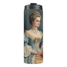 Reise-Tumbler mit Vintage-Porträt einer viktoriani