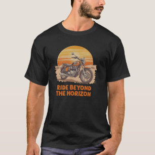 Reise über den Horizont hinaus 🏍️ Vintage-Motor T-Shirt