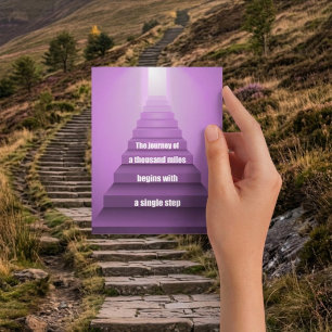 Reise über tausend Meilen Postkarte
