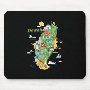 Reise um Asien Taiwan Taipeh Familienurlaub S Mousepad