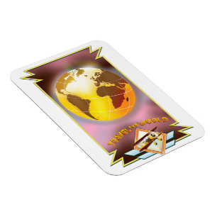 Reise um die Welt Golden Globe Magnet