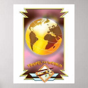 Reise um die Welt Golden Globe Poster