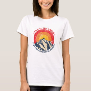 Reise um die Welt, lass das Abenteuer beginnen, Re T-Shirt