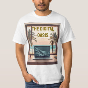 Reise- und Arbeitsstrandblick-Laptop-Hülle T-Shirt