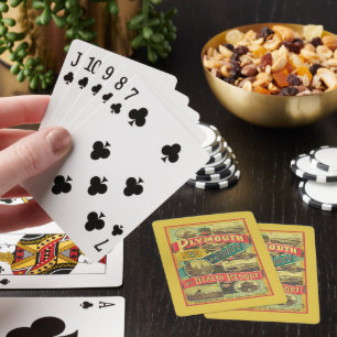 Reise- und Touristenführer für England im Vintage- Spielkarten