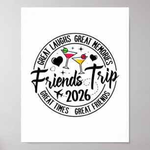 Reise Urlaub 2026 Freunde Zusammengehörigkeitsgrup Poster