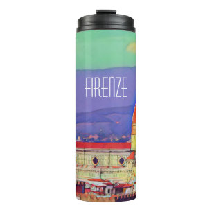 Reise Vintage Florenz Firenze Italien Kirche Duomo Thermosbecher