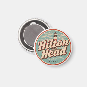 Reise-Vintage-Hilton-Head-Island-Leuchtturmgesehen Magnet