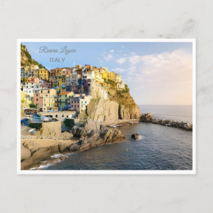 Reise Vintage Italienische Riviera ligure Europa I Postkarte