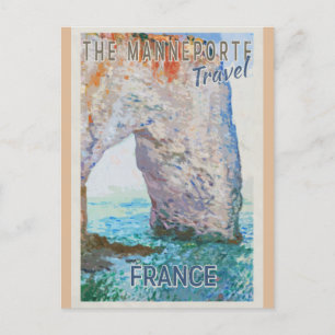 Reise Vintage Normandie Frankreich Manneporte-Boge Postkarte
