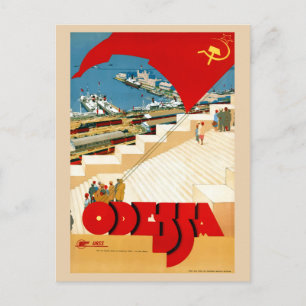 Reise Vintage Odessa Ukraine Sowjetunion Postkarte