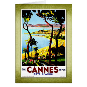 Reise Vintage Poster Cannes Frankreich