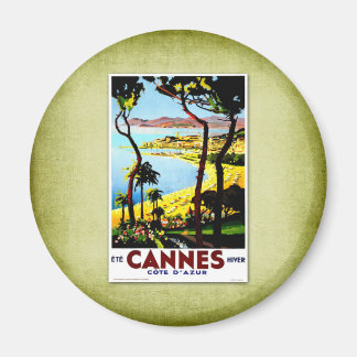 Reise Vintage Poster Cannes Frankreich Magnet