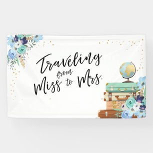 Reise von Fräulein zu Frau Brautparty-Banner Banner