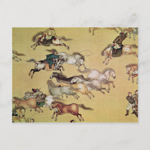 Reise von Kaiser Qianlong Detail aus einem Postkarte