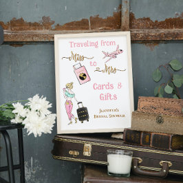 Reise von Miss zu Brautparty Geschenke Poster