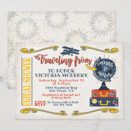 Reise von Miss zu Frau Bridal Duwer Einladung