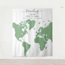 Reise von Miss zu Frau Bridal Hintergrund