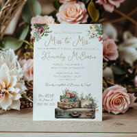 Reise von Miss zu Frau Vintager Gepäck