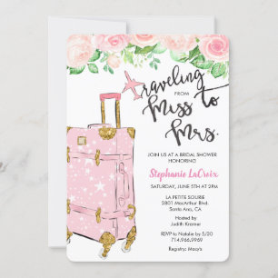Reise von Miss zu Mrs. - Einladung zur Brautparty