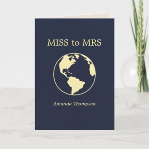 Reise von Miss zu Mrs Reisepass Junggesellinnenabs Einladung