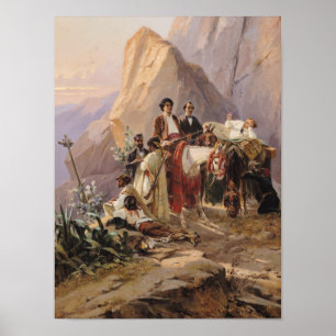 Reise von Paris nach Cadiz, 1846 Poster