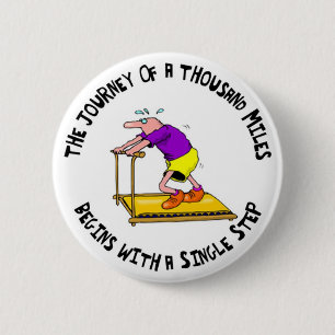 Reise von tausend Meilen - Trainingsmotivation Button