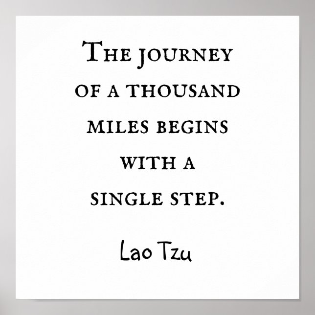 Reise von tausend Schritten Poster (Vorne)