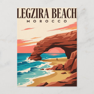 Reise-Wandbild aus alten Zeiten Legzira Strand M Postkarte