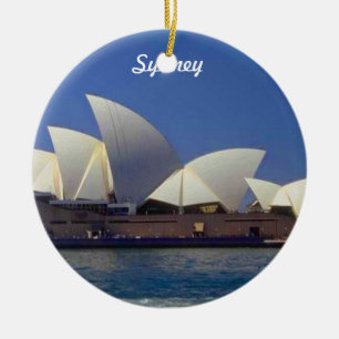 Reise-Weihnachtsverzierung Sydneys Australien Keramik Ornament